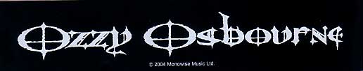 Ozzy Band Logo - Ozzy Osbourne - Logo (Band Sticker) - £1.00 - t-shirtzone.co.uk