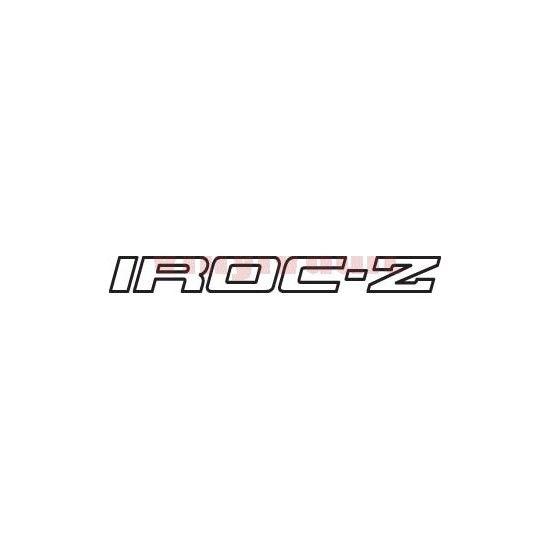 Black with a Z Logo - IROC Z Logo Vinyl Car Decal