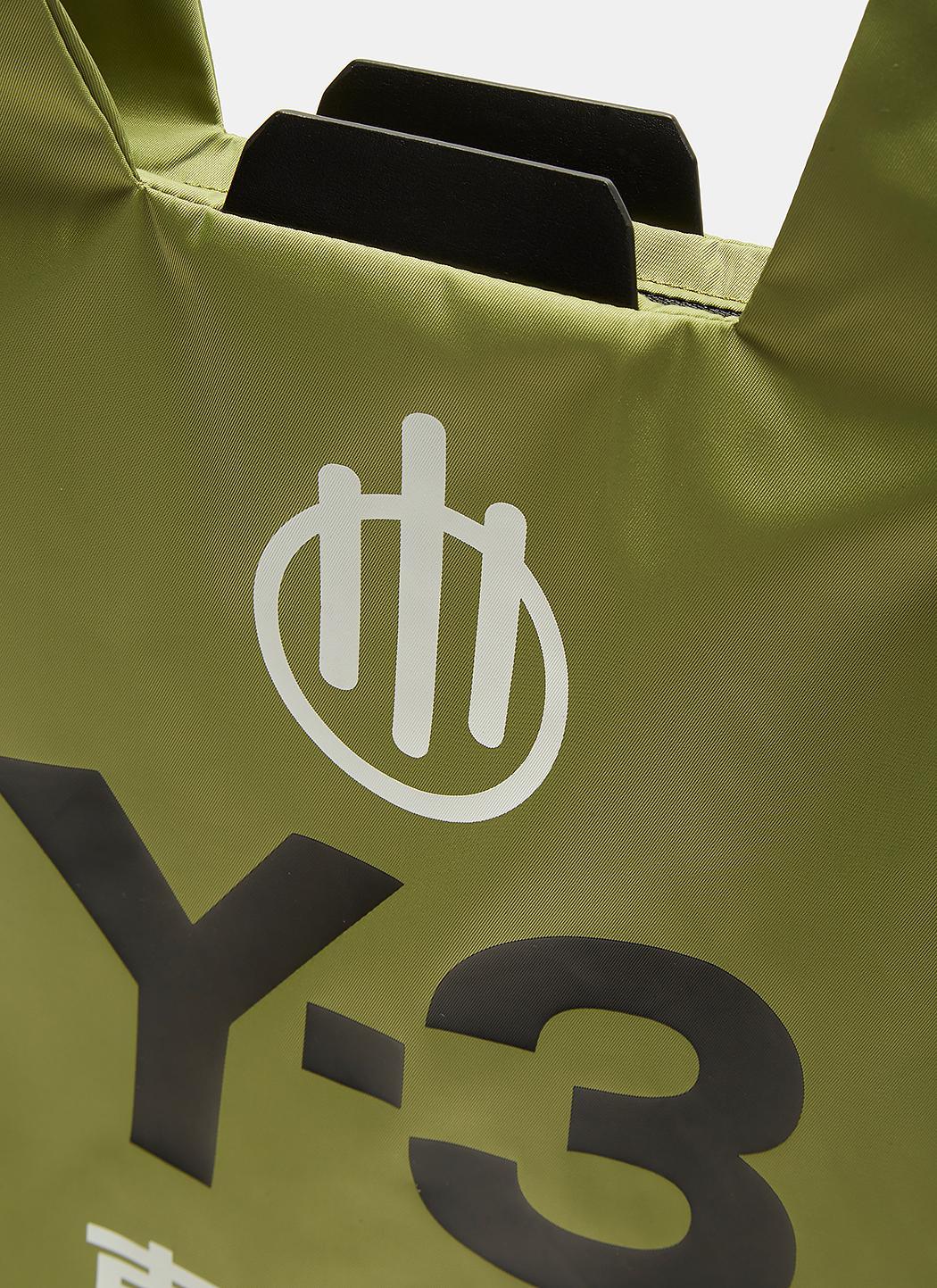 Green Y Logo - Y 3 Omoteseando Logo Tote Bag In Green In Green