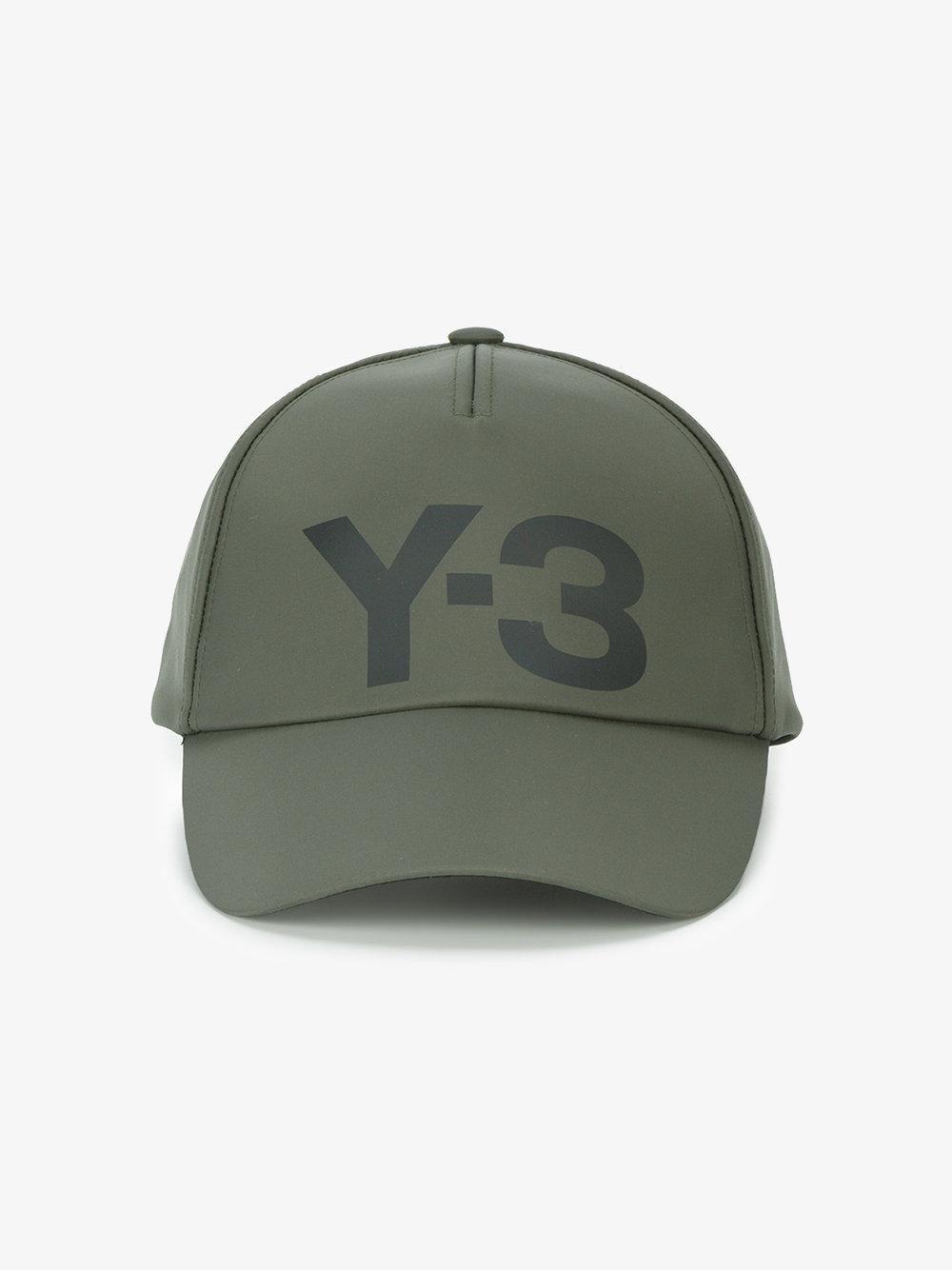 Green Y Logo - Y-3 Olive Green Logo Baseball Cap in Black for Men - Lyst