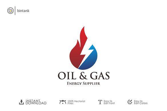 Oil and Gas Logo - Oil & Gas Logo Logo Templates Creative Market