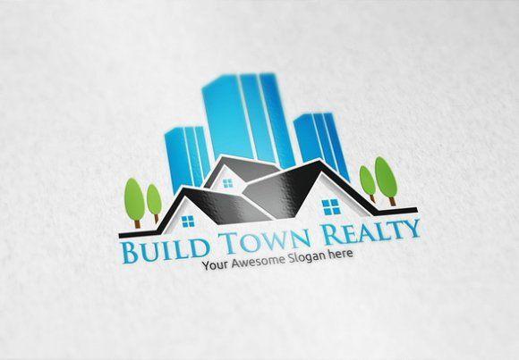 Realty Logo - Build Town Realty Logo Template ~ Logo Templates ~ Creative Market