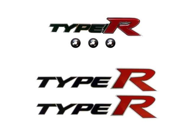 Honda Civic Type R Logo - Genuine Honda Civic Front Type-R Grille Badge and Side Decals 2007 ...