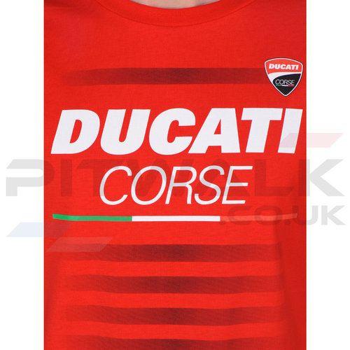 Large Red S Logo - Ducati Corse Large Logo Red Tee Shirt — Pitwalk - Motorsport ...