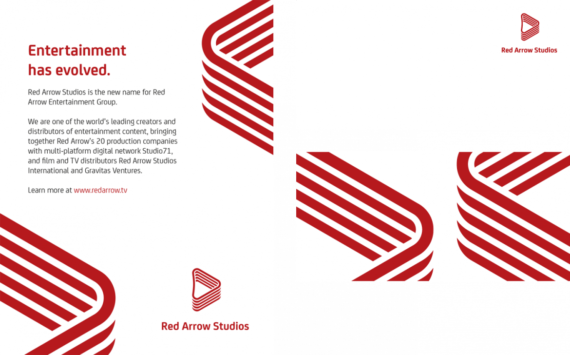 Red Arrow Looking Logo - Red Arrow Studios Identity – Rudd Studio