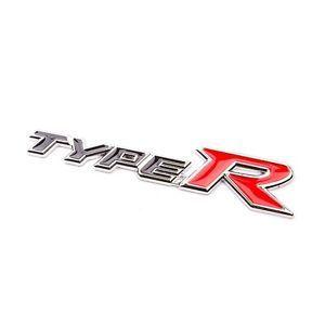 Honda Type R Logo - 1 Metal 3D Type R Logo Decal Badge Sticker Adhesive Honda Civic ...