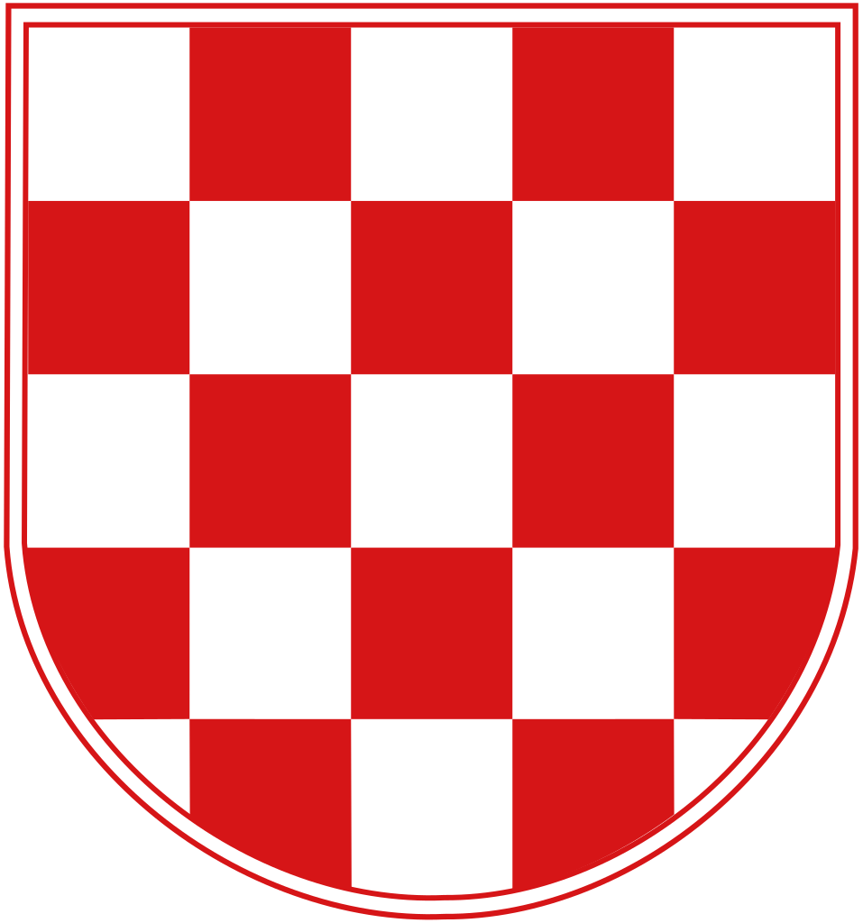 Red White Square Logo - Datoteka:Croatia, Historic Coat of Arms, first white square.svg