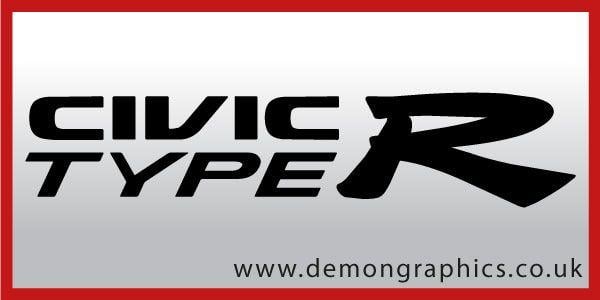 Typer Civic Logo - Honda Civic Type R [Honda Civic Type R] - £1.99 : Car Graphics by ...