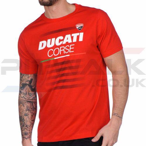Large Red S Logo - Ducati Corse Large Logo Red Tee Shirt