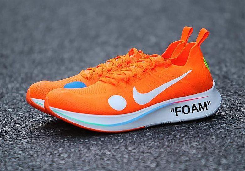 Orange Zoom Logo - The OFF WHITE x Nike Zoom Fly Mercurial Flyknit Is Releasing Soon
