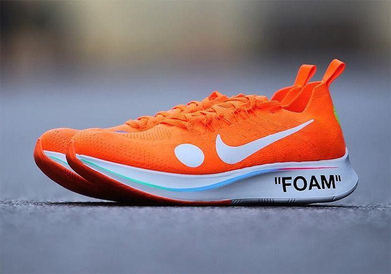 Orange Zoom Logo - The OFF WHITE x Nike Zoom Fly Mercurial Flyknit Is Releasing Soon ...