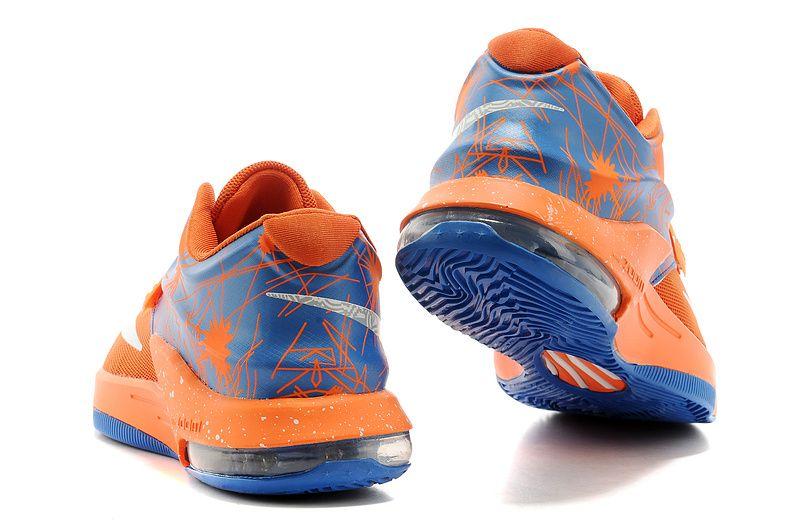 Orange Zoom Logo - Cost Effective Men Nike Zoom Kd Vii Basketball Shoes In Orange Blue