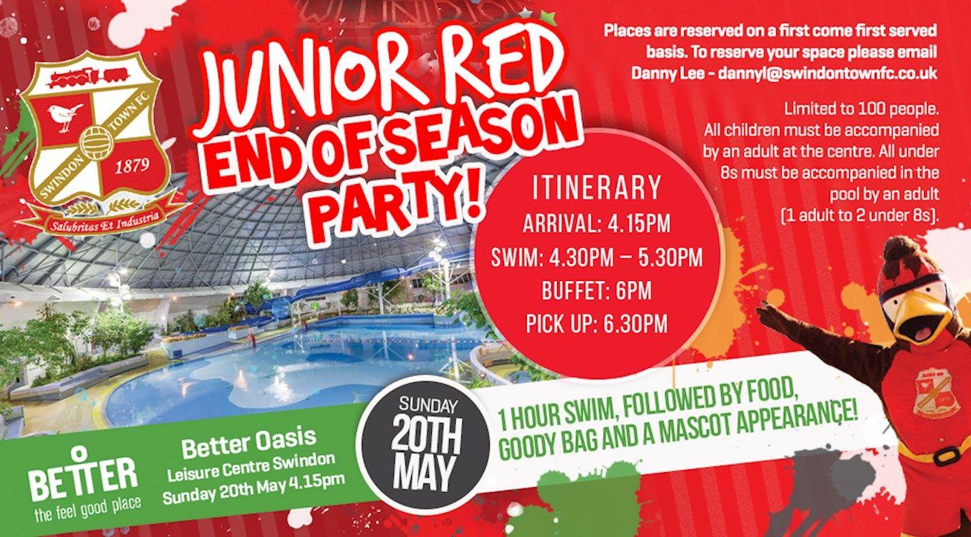Large Red S Logo - Junior Reds End Of Season Party - News - Swindon Town