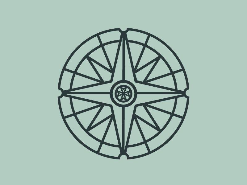 Compass Rose Logo - Compass Rose - Logo by Melinda Draut | Dribbble | Dribbble