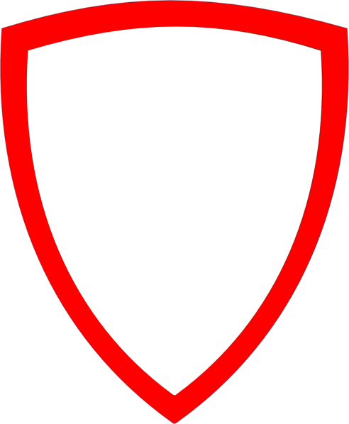 Red White Shield Logo - Shield, Wht W Red Border Clip Art clip art