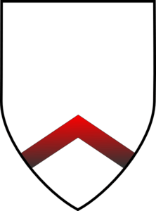 Red White Shield Logo - White Shield With Red V Clip Art clip art