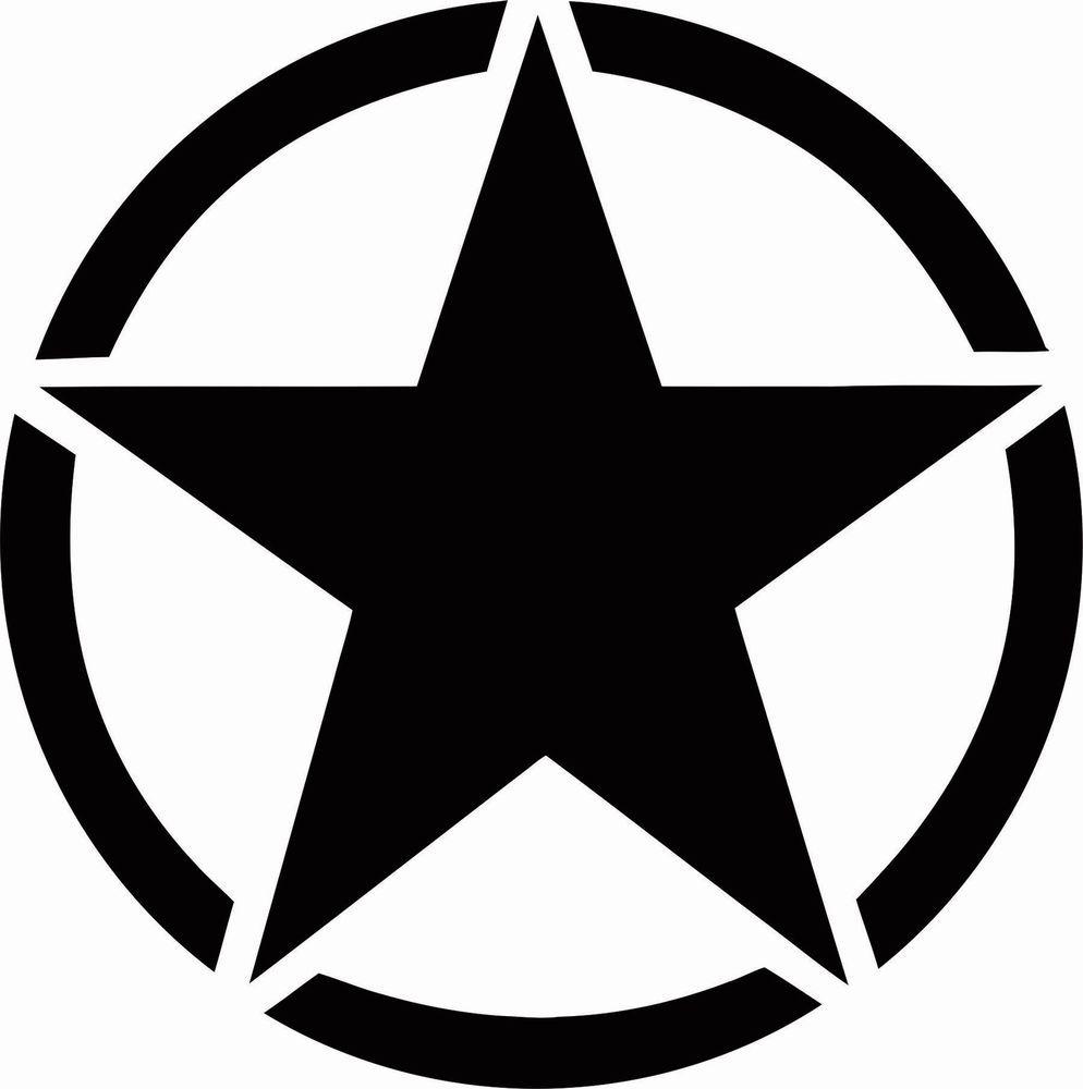 U.S. Army Star Logo - Cut Print Service Emblem US Army Star
