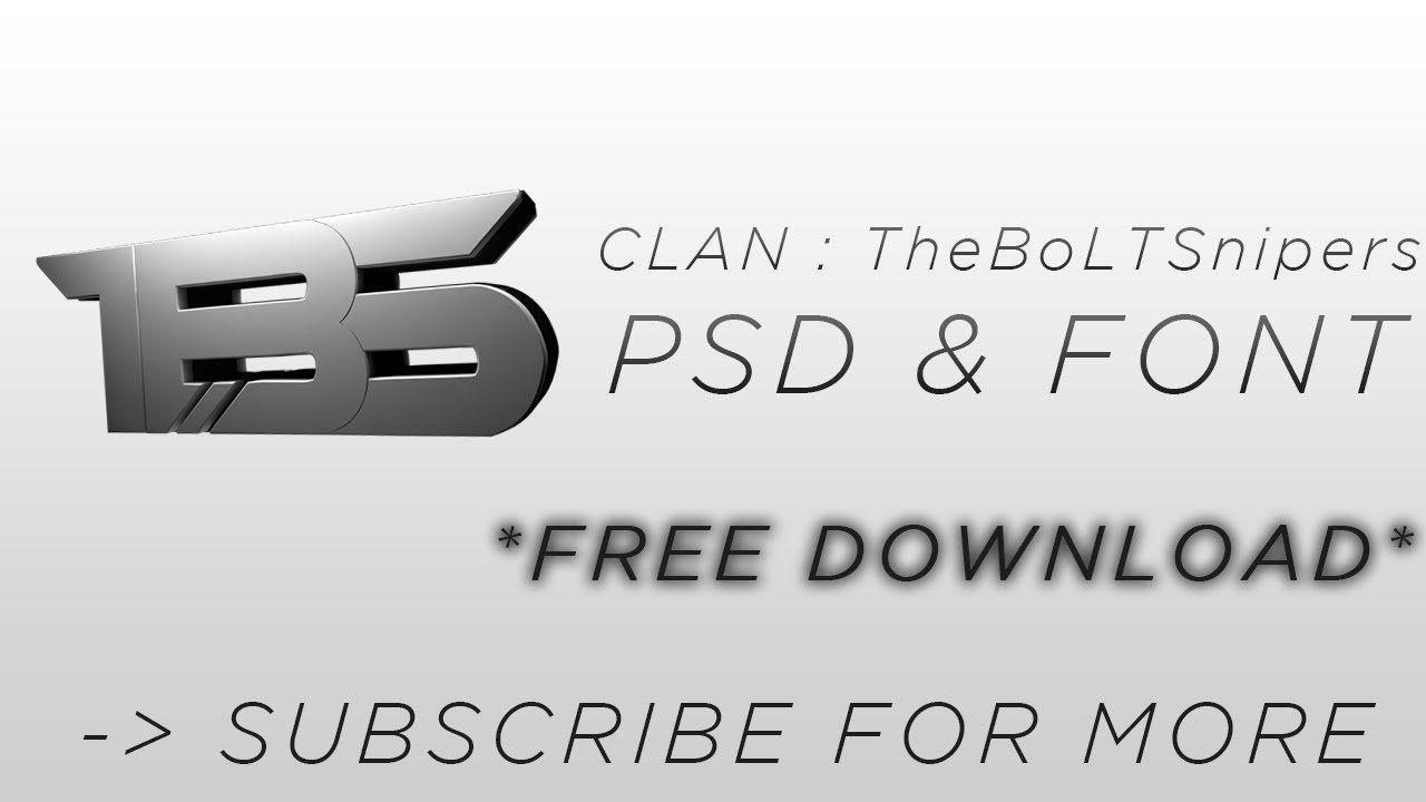 Theboltsnipers Logo - TheBoLTSnipers Logo PSD + Free Download ! - YouTube
