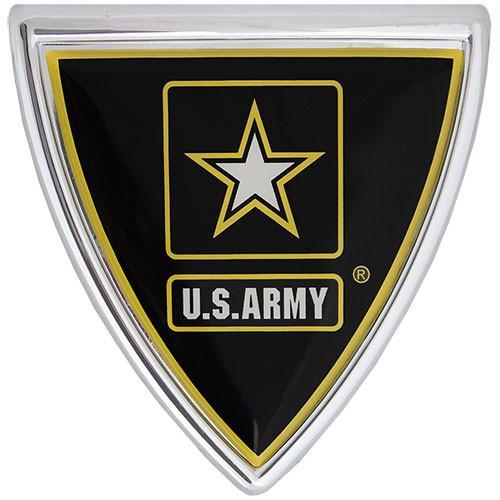 U.S. Army Star Logo - U.S. Army Star Logo Shield Chrome Auto Emblem | USAMM