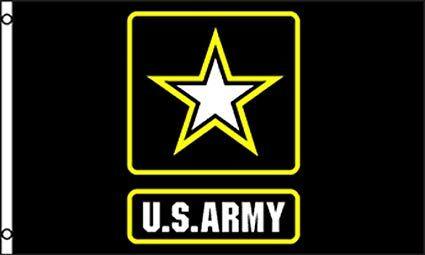 U.S. Army Star Logo - Amazon.com : Black Yellow and White U.S. Army Star Logo Flag 3x5 ft