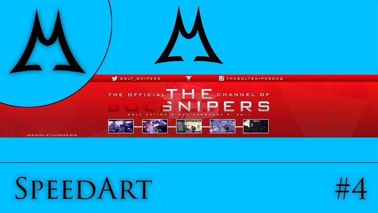 Theboltsnipers Logo - MangDesigns: Speed Art #4 - TheBoLTSnipers Banner - YouTube