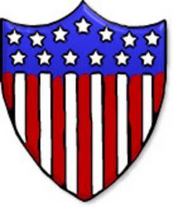 Red White Shield Logo - Free Clipart Picture of Red White and Blue Shield | Tatts ...