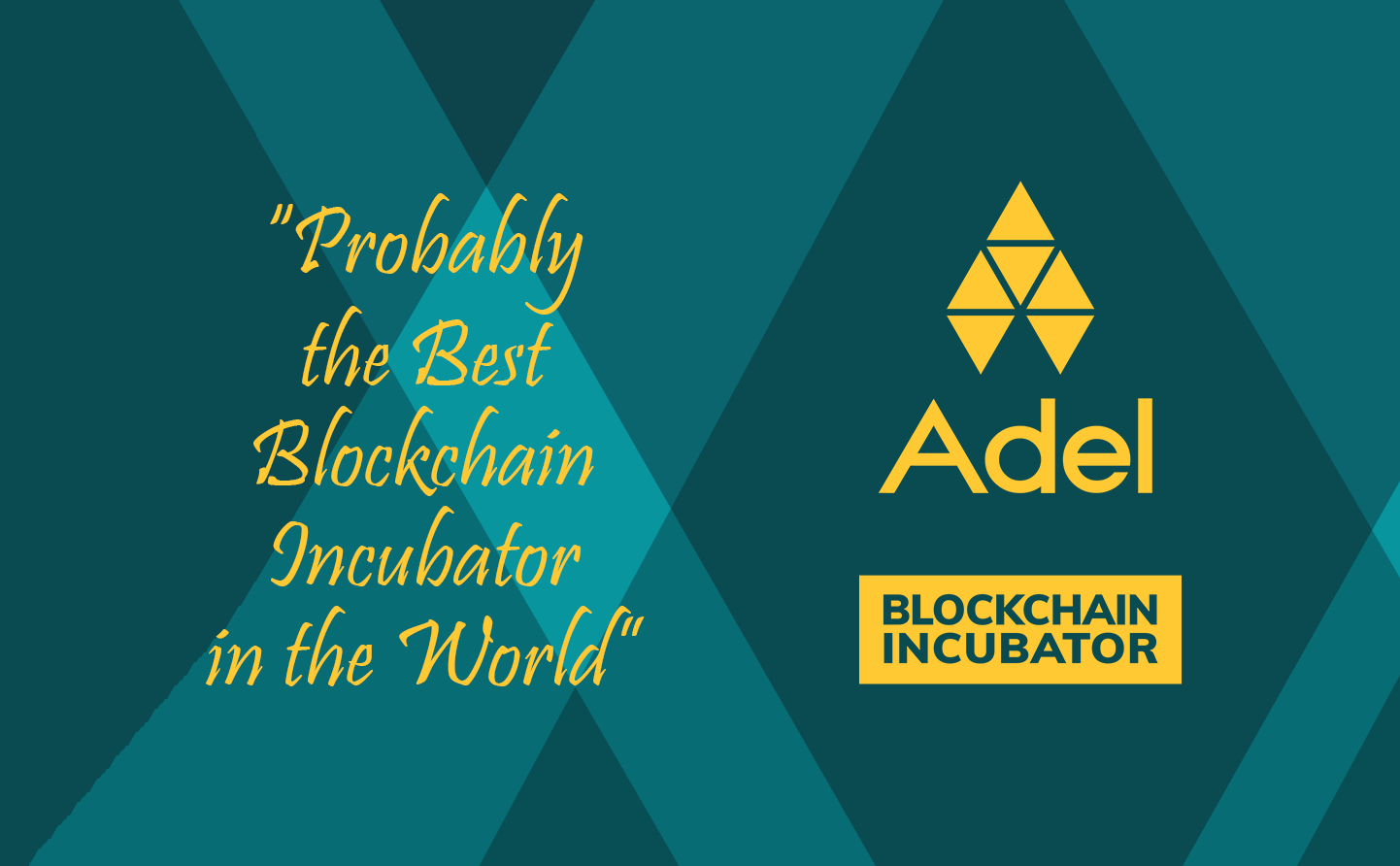 Blockchain Incubator Logo - Probably the Best Blockchain Incubator in the World △ Adel