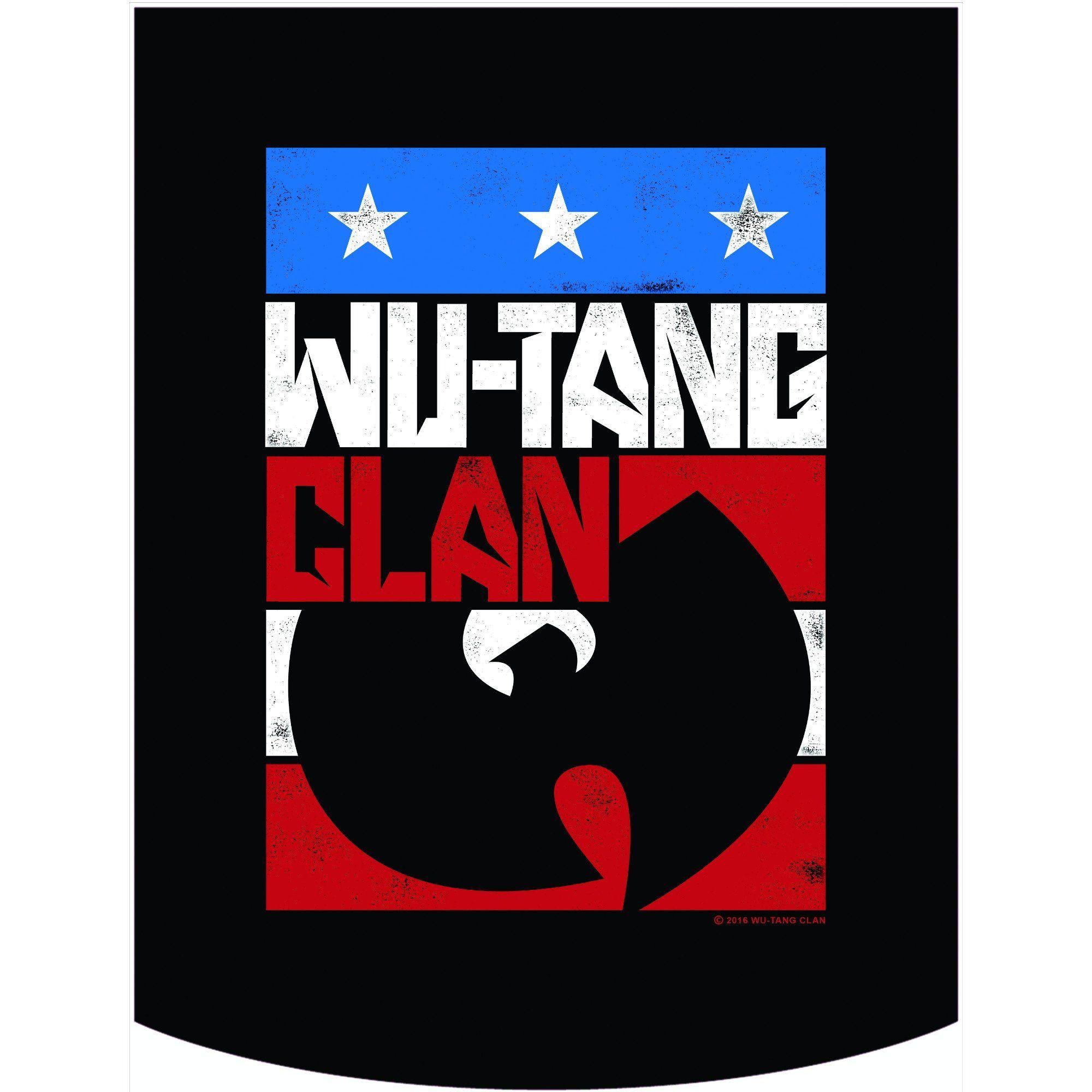 Red White Square Logo - Wu-Tang Clan Official Red White Blue Logo Backpack | BOLDFACE