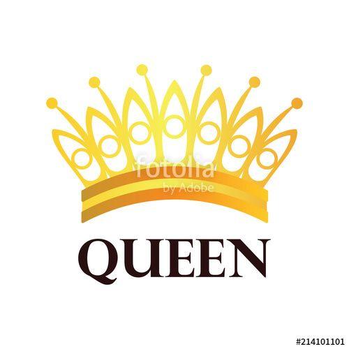 Queen Crown Logo - Queen Crown Logo, Vector Illustration Stock Image And Royalty Free