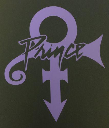 Prince Logo - PRINCE Logo & Symbol - Purple Vinyl Decal - 5