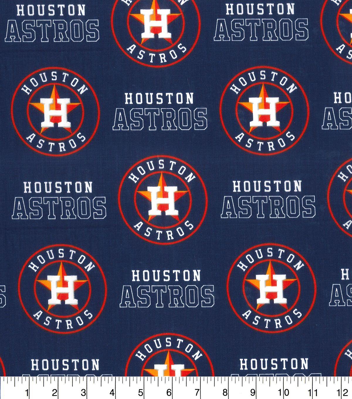 Houston Astros Logo - Houston Astros Cotton Fabric -Logo