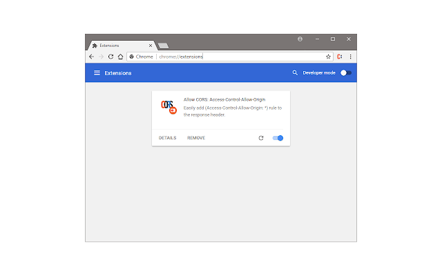 Custom Google Chrome Logo - Allow CORS: Access-Control-Allow-Origin