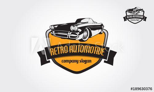 Old Automotive Logo - Retro Automotive Vector Logo Illustration. This logo can be used for ...