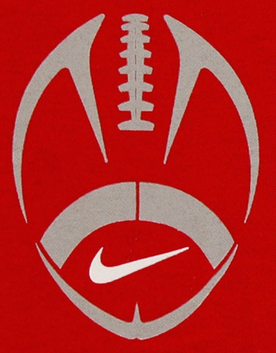 Red H Football Logo - American football ball Logos