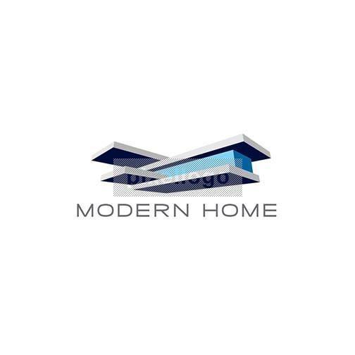 Modern House Logo - Modern Architecture | logos and stuff | Architecture logo, Logos ...