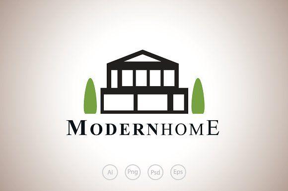 Modern House Logo - Modern House Property Logo Template ~ Logo Templates ~ Creative Market