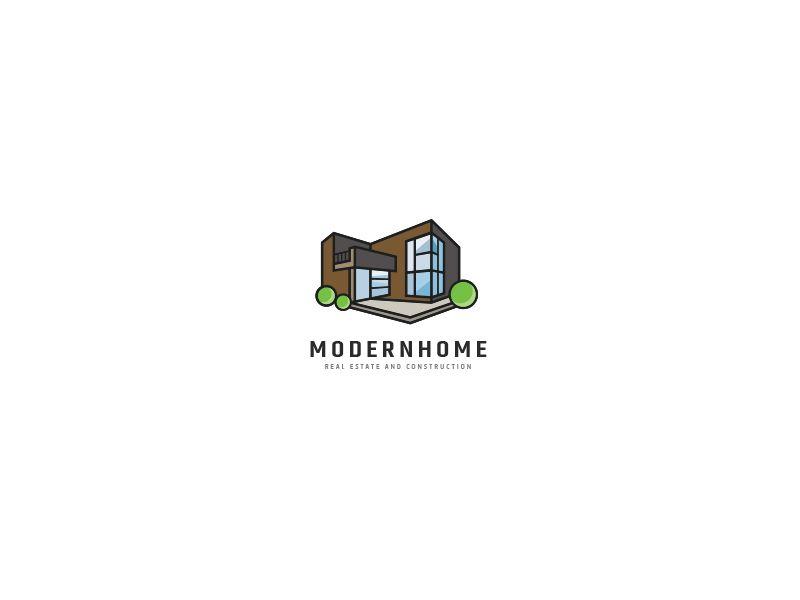 Modern House Logo - Modern House Logo by Opaq Media Design | Dribbble | Dribbble