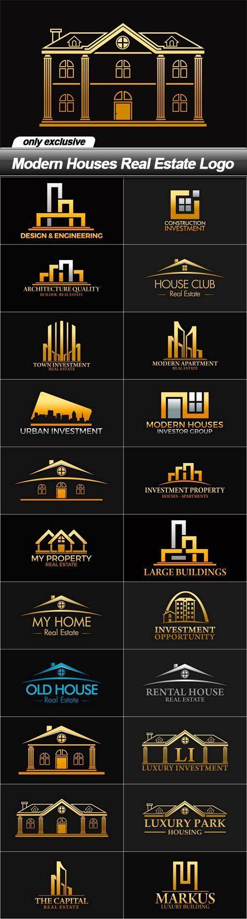 Modern House Logo - Modern Houses Real Estate Logo | Logos | Pinterest | Real estate ...