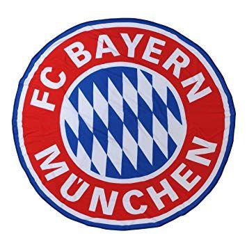 Blue and Red Logo - FC Bayern Munich LOGO XXL Beach Towel, blue/red/white: Amazon.co.uk ...