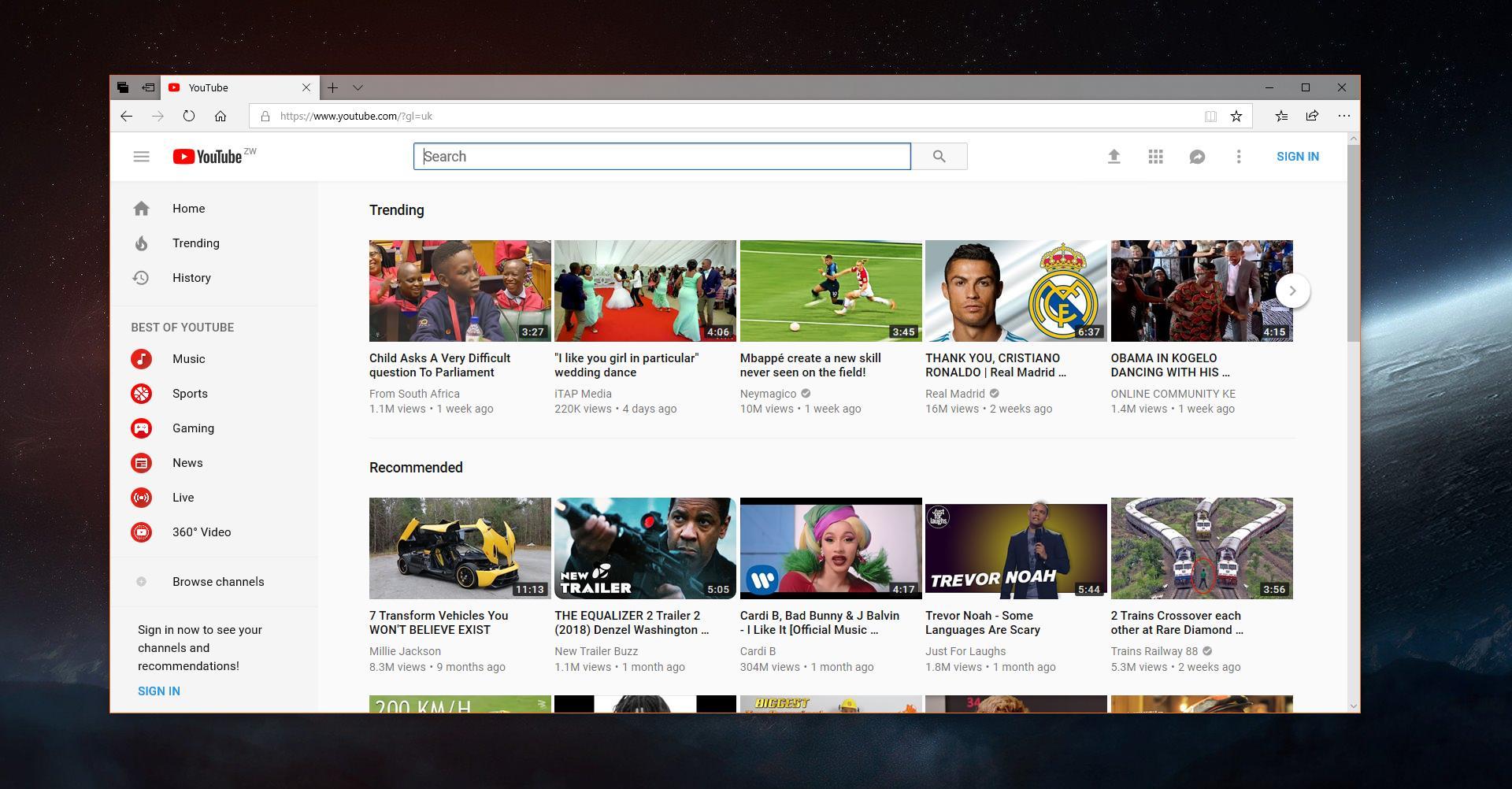 Old Microsoft Edge Logo - How to Enable the Old YouTube UI in Microsoft Edge (And Disable ...