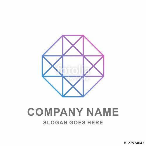 Octagon Company Logo - Geometric Square Octagon Cross Outline Pattern Interior Architecture