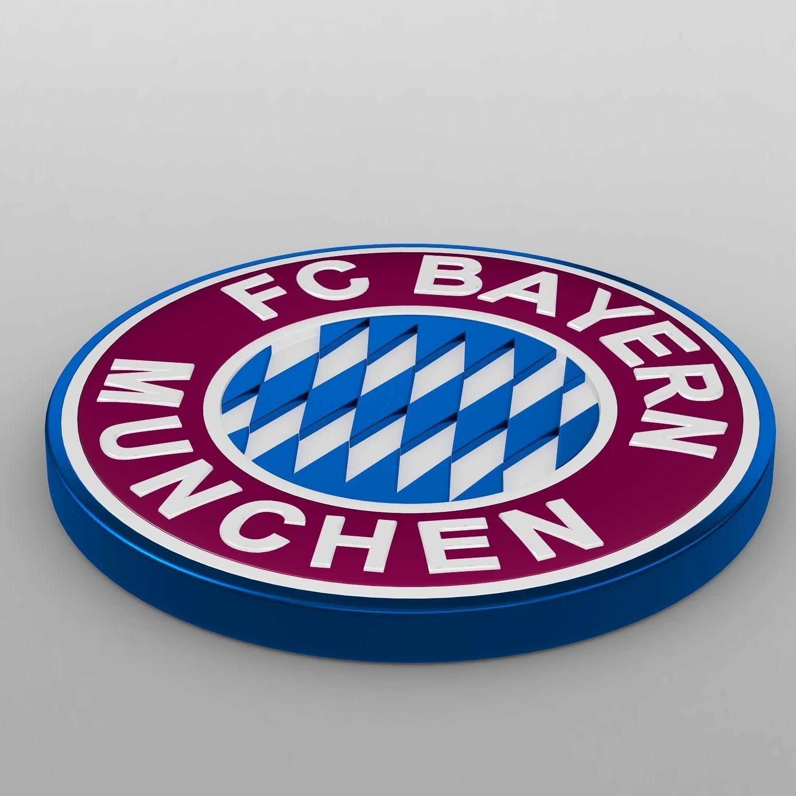 Bayern Logo - bayern munchen logo 3D | CGTrader