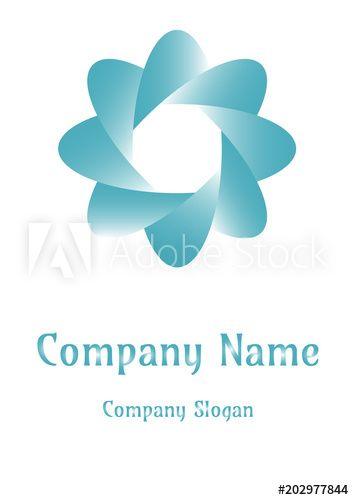 Octagon Company Logo - Geometric company logo, Octagon Bluesky this stock vector