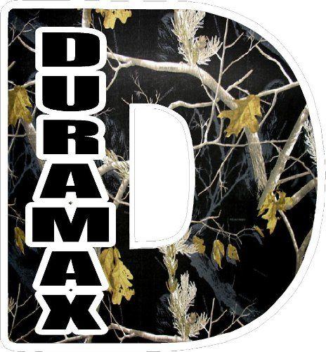 Camo Duramax Logo - Black Camo Duramax Sticker (5.5'' X 6''): Automotive