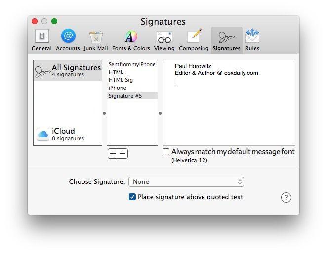 iPhone Mail Logo - How to Add an Image to Email Signature in Mail for Mac