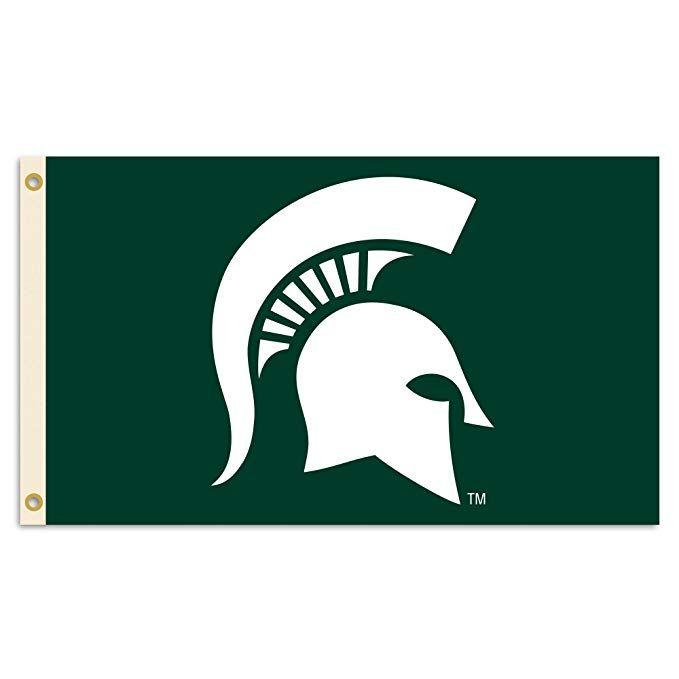 Michigan State Spartans Logo - Michigan State Spartans Logo Flag from Flags Unlimited