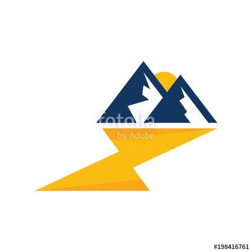 Mountain Energy Logo - Mountain Energy Logo Icon Design