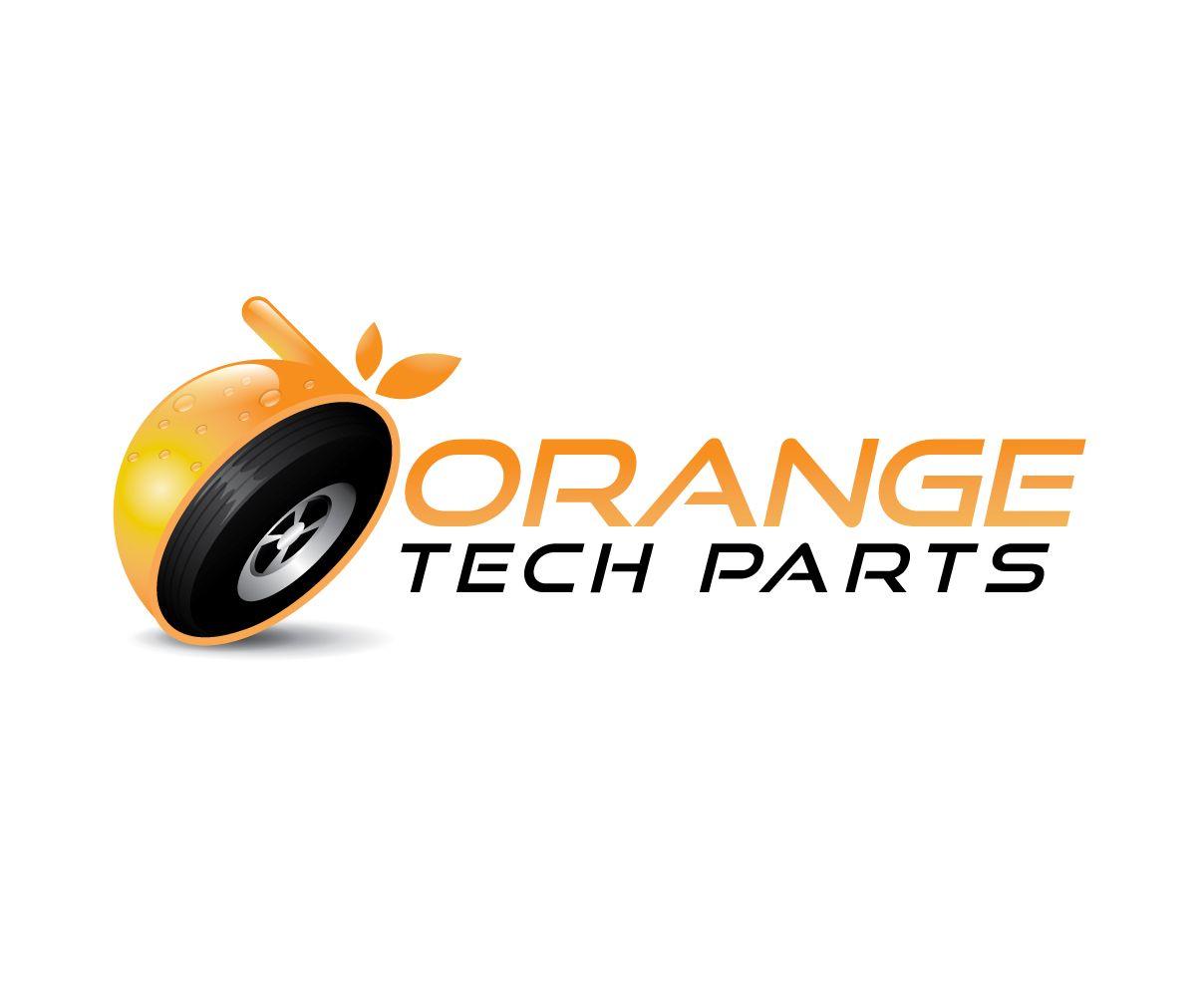Orange Phone Logo - Cell Phone Logo Design for Orange Tech Parts