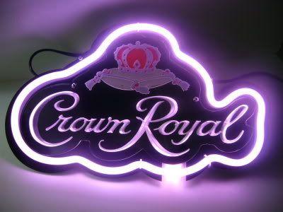 Royal Purple Logo - Crown Royal Purple Logo Neon Bar Mancave Sign [Crown Royal Purple ...