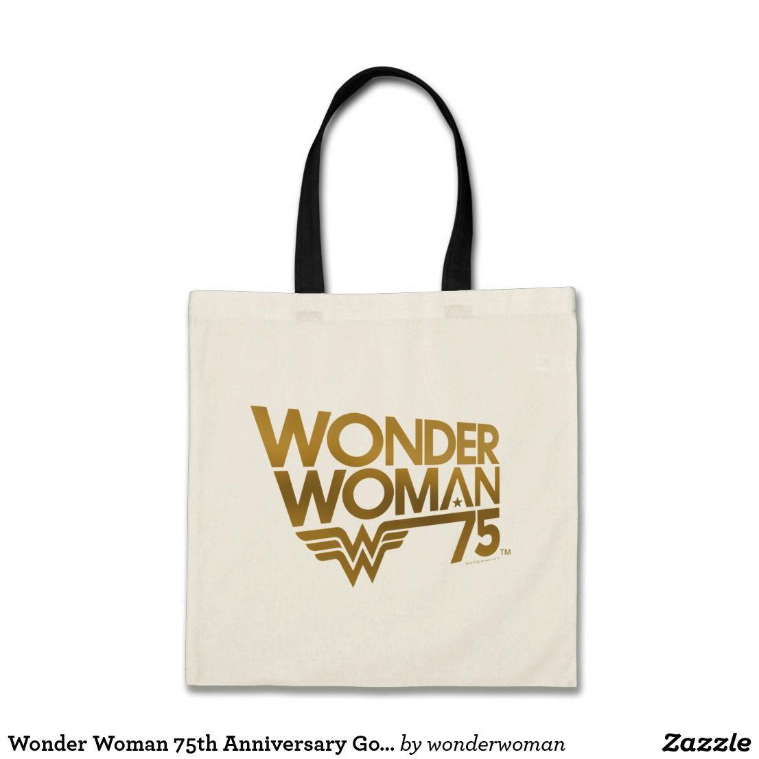 Grab Gold Logo - Wonder Woman 75th Anniversary Gold Logo Tote Bag in 2018 | Wonder ...